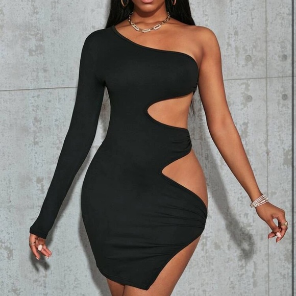 SHEIN | Dresses | Black Cut Out Dress | Poshmark